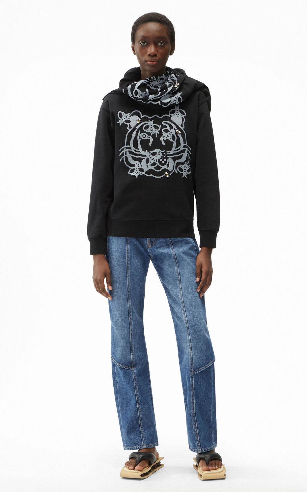 Sudadera Kenzo Bee a Tiger Mujer Negras - SKU.8933244